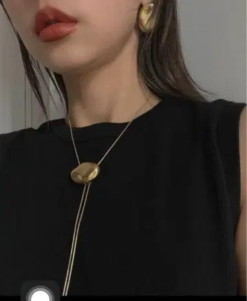 2WAY STONE LIKE SLIDE CHAIN NECKLACE