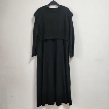 Ballsey 블랙 롱 원피스