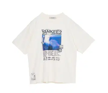 계속 한밤중이면 좋을 텐데 YANKEE 투어 2 티셔츠 M 사이즈 화이트