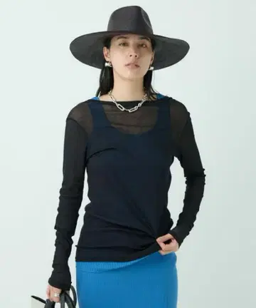 미사용 새상품 카오스 파티 롱 슬리브 T셔츠 블랙 Free