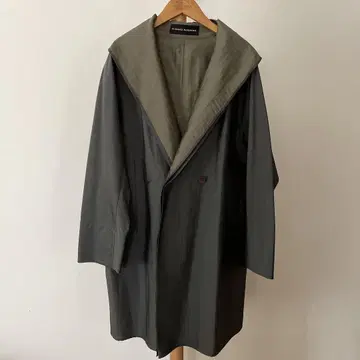HIROKO KOSHINO 바이컬러 가을 컬러 코트