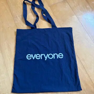 everyone nylon logo tote bag (NAVY)