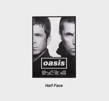 Oasis 흑백 포스터