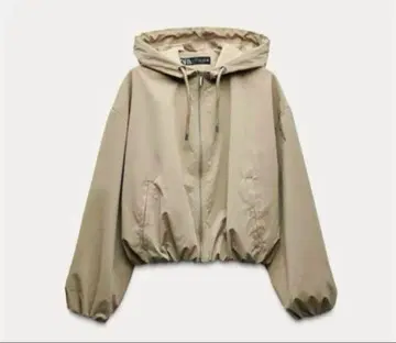 ZARA 러버 피니쉬 후디드 자켓 마운틴 파카 S