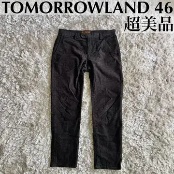 컨디션 최상 TOMORROWLAND 코듀로이 팬츠 46 남성용 브라운
