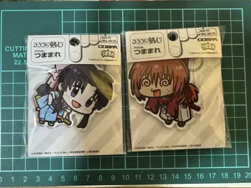 바람의 검심 메이지 검객 로망담 쥠 스트랩 히무라 켄신 키홀더 2개