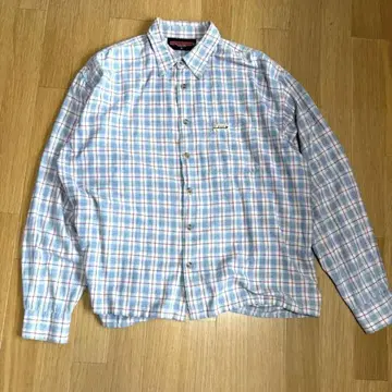 90s 올드 스케이터 VANS 체크 셔츠 박스 실루엣