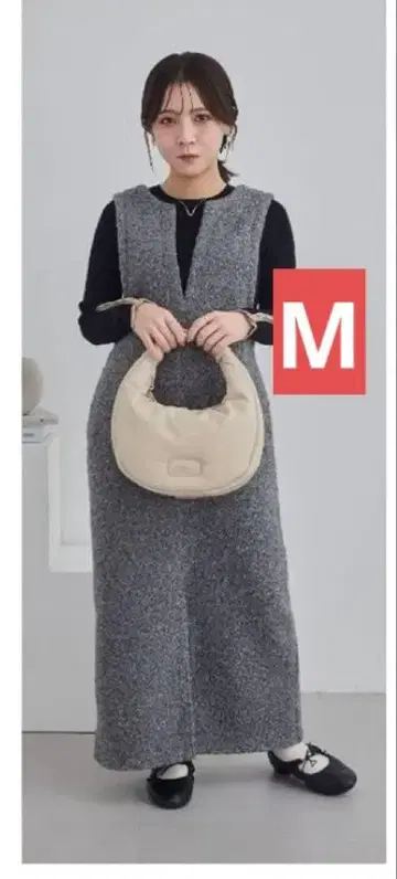 [미사용 새상품 택 포함] 시마무라 yumi 오버롤 스커트 M