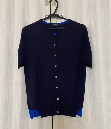 Paul Smith BLACK 네이비 반팔 가디건