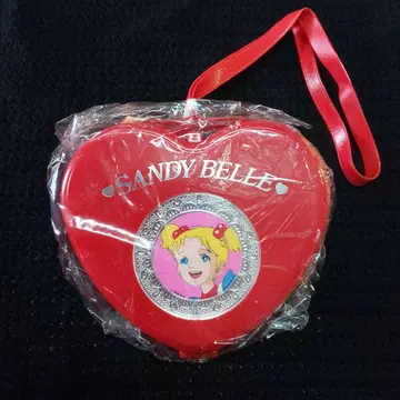 미사용품 당시물 산디벨의 하트 미니백 액세서리 포함
