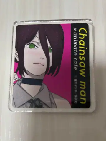 레제 아크릴 배지 아니카페 한정판 체인소 맨 애니메이트 카페