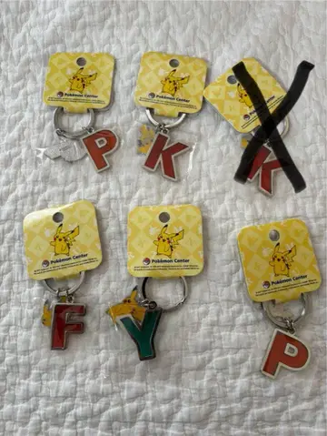 포켓몬 센터 알파벳 키링 2011 P K F Y