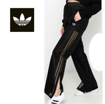adidas 사이드 메쉬 스트레이트 팬츠 밑단 슬릿