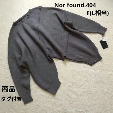 새상품급 Nor found.404 그레이 비대칭 니트 F(M 상당)