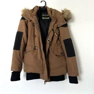 슬라이 2way 모즈 코트 브라운 x 블랙 사이즈 1 S 사이즈 상당