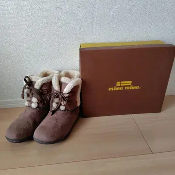 maRe maRe 어그 부츠 오크 L 낮은 힐 숏부츠