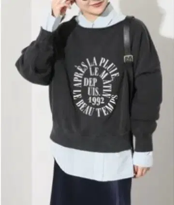 SLOBE IENA +81BRANCA 로고 맨투맨 별주