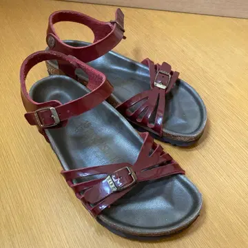 BIRKENSTOCK 버건디 샌들 35