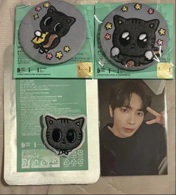 txt 뿔바투 다고냥 자수 캔뱃지 와펜 트레이딩 카드 세트 태현