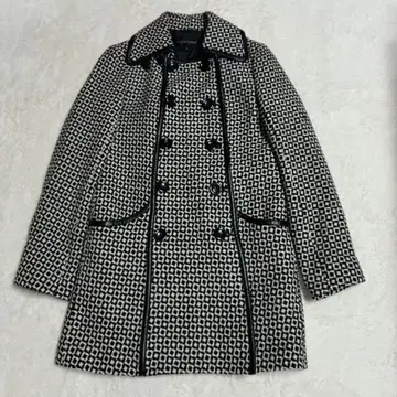 JILL STUART 질스튜어트 울 코트 더블 올 패턴 S 사이즈