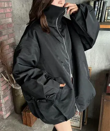 블랙 벌룬 충전솜 블루종