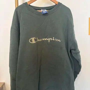 Champion 챔피온 구제 의류 그린 트레이닝복 후드티 상의