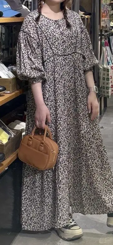 꽃무늬 원피스 M