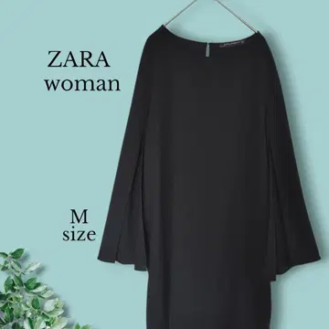 [새상품급] ZARA 원피스 슬릿 슬리브 포멀 무릎 기장 원피스