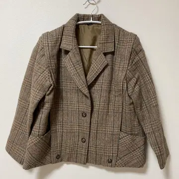 Original fashion 테일러드 자켓 체크 무늬