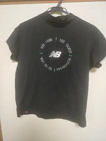 new balance 여성용 골프 셔츠 블랙 사이즈 2