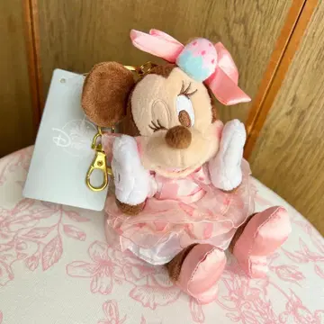 디즈니 미니 봉제 인형 키링 스트로베리 딸기