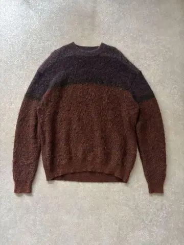YOKE 22AW MOHAIR BORDER KNIT 3size