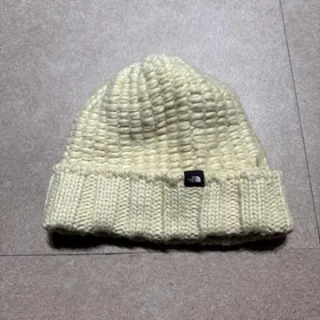 The north face 니트 모자 비니 모자 아크릴 아이보리