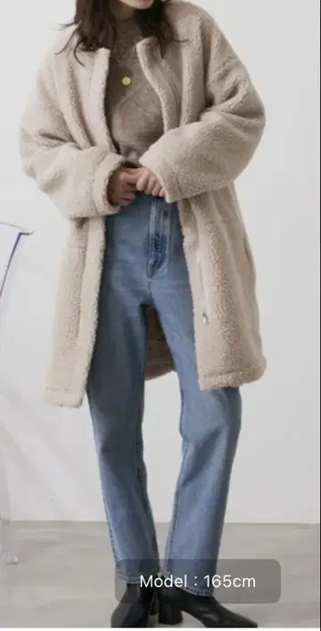 새상품급 Auntie Rosa Holiday 노카라 보아 코트