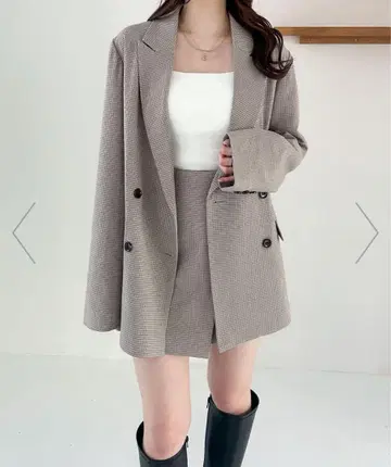 Heather 오버 미들 테일러드 자켓