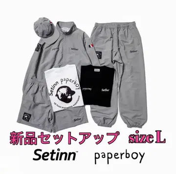 새상품 Setinn paperboy 나일론 자켓 팬츠 셋업