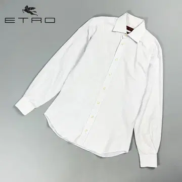 새상품급 에트로 슬림핏 와이셔츠 긴팔 이탈리아제 파랑 39*GD916