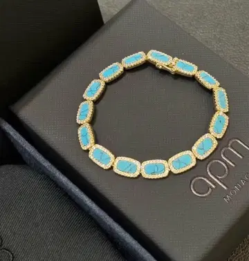 apm MONACO 터콰이즈 블루 팔찌