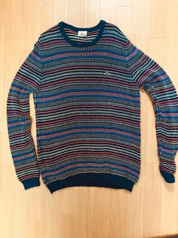 LACOSTE 스트라이프 스웨터 사이즈 3