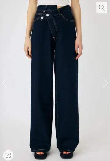 moussy CROSS WAIST WIDE STRAIGHT