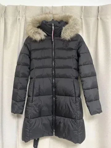 TOMMY HILFIGER 롱 다운 자켓 블랙