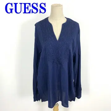 GUESS 게스 튜닉 네이비 코튼 100% XL C3133