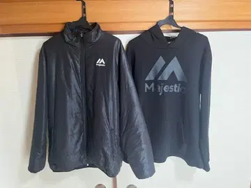 Majestic 블랙 자켓 후디 세트