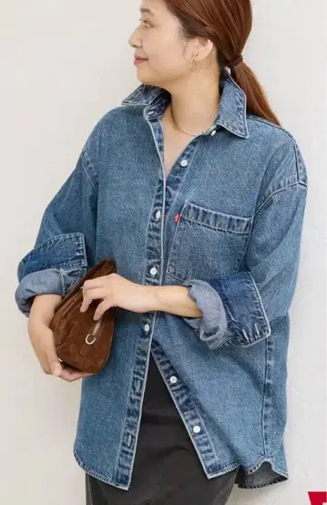 저널 스탠다드 별주 Levi's 데님 오버 사이즈 셔츠