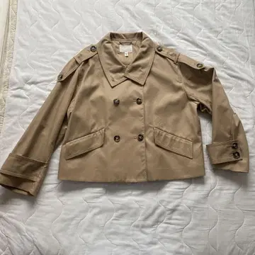 H&M 베이지 더블 브레스트 자켓