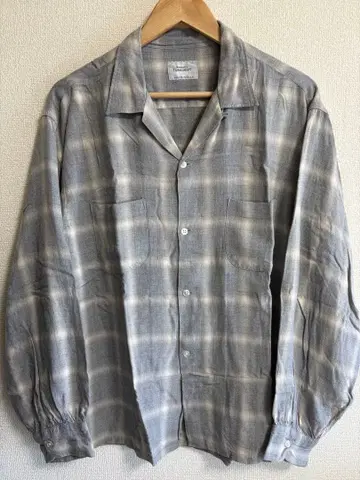 PENNEY'S TOWNCRAFT 레이온 셔츠 옴브레 체크