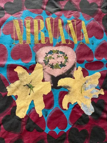 USA NIRVANA heart shaped box tee 셔츠