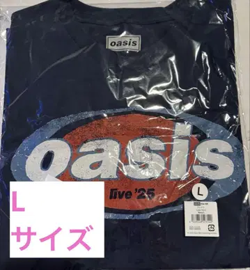 oasis 로고 T셔츠 네이비 L 사이즈