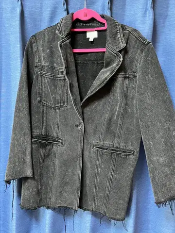 H&M 그레이 데님 자켓