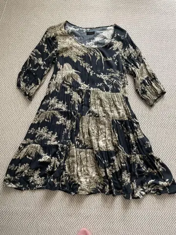 apart by lowrys 클래식 패턴 티어드 원피스